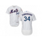 Men's Majestic New York Mets #34 Noah Syndergaard White Flexbase Authentic Collection MLB Jersey