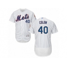 Men's Majestic New York Mets #40 Bartolo Colon White Flexbase Authentic Collection MLB Jersey