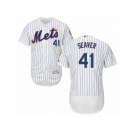 Men's Majestic New York Mets #41 Tom Seaver White Flexbase Authentic Collection MLB Jersey