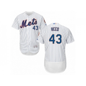 Men's Majestic New York Mets #43 Addison Reed White Flexbase Authentic Collection MLB Jersey
