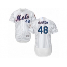 Men's Majestic New York Mets #48 Jacob deGrom White Flexbase Authentic Collection MLB Jersey