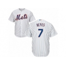 Men's Majestic New York Mets #7 Jose Reyes Replica White Home Cool Base MLB Jersey