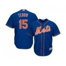 Men's New York Mets #15 Tim Tebow Majestic Blue Cool Base Player Jersey