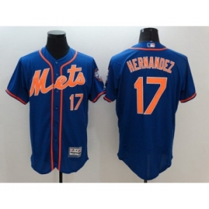 Men's New York Mets #17 Keith Hernandez Majestic Royal Blue Flexbase Authentic Collection Player Jersey