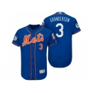 Men's New York Mets #3 Curtis Granderson 2017 Spring Training Flex Base Authentic Collection Stitched Baseball Jersey