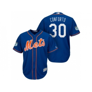 Men's New York Mets #30 Michael Conforto 2017 Spring Training Cool Base Stitched MLB Jersey