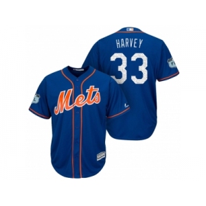 Men's New York Mets #33 Matt Harvey 2017 Spring Training Cool Base Stitched MLB Jersey