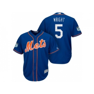 Men's New York Mets #5 David Wright 2017 Spring Training Cool Base Stitched MLB Jersey