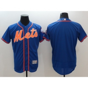 Men's New York Mets Blank Majestic Royal Blue Flexbase Authentic Collection Jersey