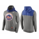 Men's New York Mets Nike Gray Cooperstown Collection Hybrid Pullover Hoodie