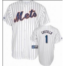 mlb jerseys new york mets #1 castilld white(blue strip)