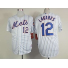 mlb jerseys new york mets #12 lagares white(blue strip)