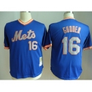 mlb jerseys new york mets #16 gooden blue[m&n]