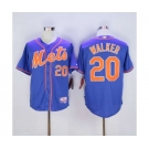 mlb jerseys new york mets #20 walker blue[number orange]