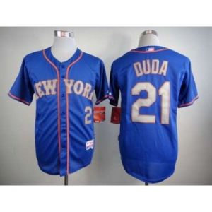 mlb jerseys new york mets #21 duda blue