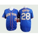 mlb jerseys new york mets #28 murphy blue