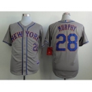 mlb jerseys new york mets #28 murphy grey