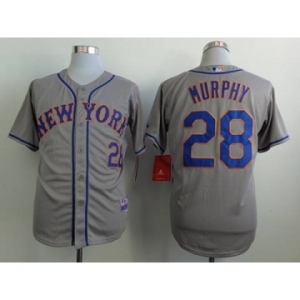 mlb jerseys new york mets #28 murphy grey