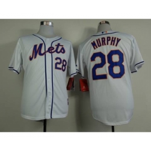 mlb jerseys new york mets #28 murphy white