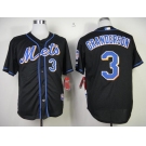 mlb jerseys new york mets #3 granderson black