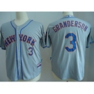 mlb jerseys new york mets #3 granderson grey