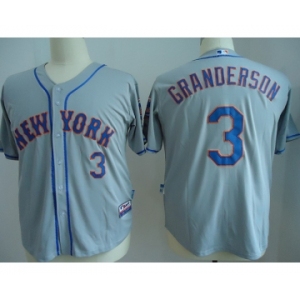 mlb jerseys new york mets #3 granderson grey