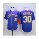 mlb jerseys new york mets #30 conforto blue[number grey][conforto]