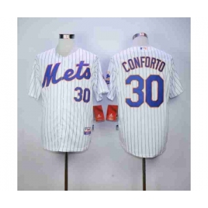 mlb jerseys new york mets #30 conforto white[conforto](blue stripe)
