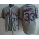 mlb jerseys new york mets #33 harvey grey(Cool Base)