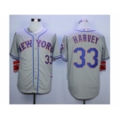 mlb jerseys new york mets #33 harvey grey