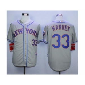 mlb jerseys new york mets #33 harvey grey