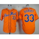 mlb jerseys new york mets #33 harvey orange[2013 mlb all star patch]