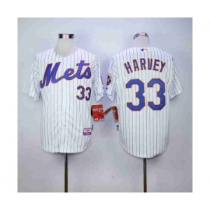 mlb jerseys new york mets #33 harvey white(blue stripe)