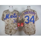 mlb jerseys new york mets #34 syndergaard camo[syndergaard]