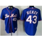 mlb jerseys new york mets #43 dickey blue