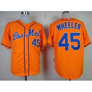 mlb jerseys new york mets #45 Wheeler orange[2013 mlb all star patch][Wheeler]