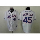 mlb jerseys new york mets #45 Wheeler white[Wheeler]