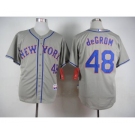 mlb jerseys new york mets #48 degrom grey