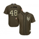 mlb jerseys new york mets #48 jacob degrom green salute to service