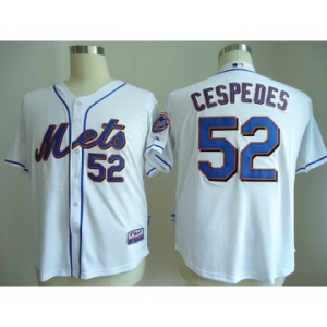 mlb jerseys new york mets #52 cespedes white