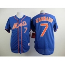 mlb jerseys new york mets #7 d.arnaud blue[number orange][d.arnaud]