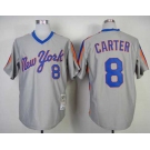 mlb jerseys new york mets #8 carter grey m&n