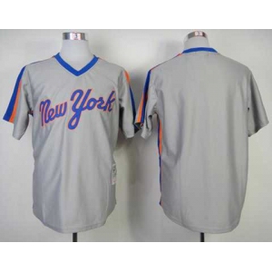 mlb jerseys new york mets blank grey m&n