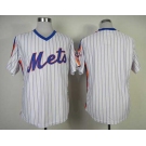 mlb jerseys new york mets blank white m&n[strip]