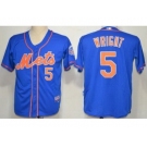 mlb new york mets #5 david wright blue[number orange]