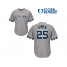 Men New York Yankees #25 Gleyber Torres Grey New Cool Base Stitched MLB Jersey