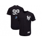 Men New York Yankees #99 Aaron Judge Majestic Navy 2018 Spring Training Flex Base Player Jersey