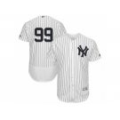 Men New York Yankees #99 Aaron Judge White Authentic Collection Flex Base Jersey