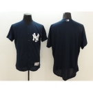 Men New York Yankees Blank Majestic Navy Blue Flexbase Authentic Collection Player Jersey