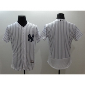 Men New York Yankees Blank Majestic White Flexbase Authentic Collection Team Jersey